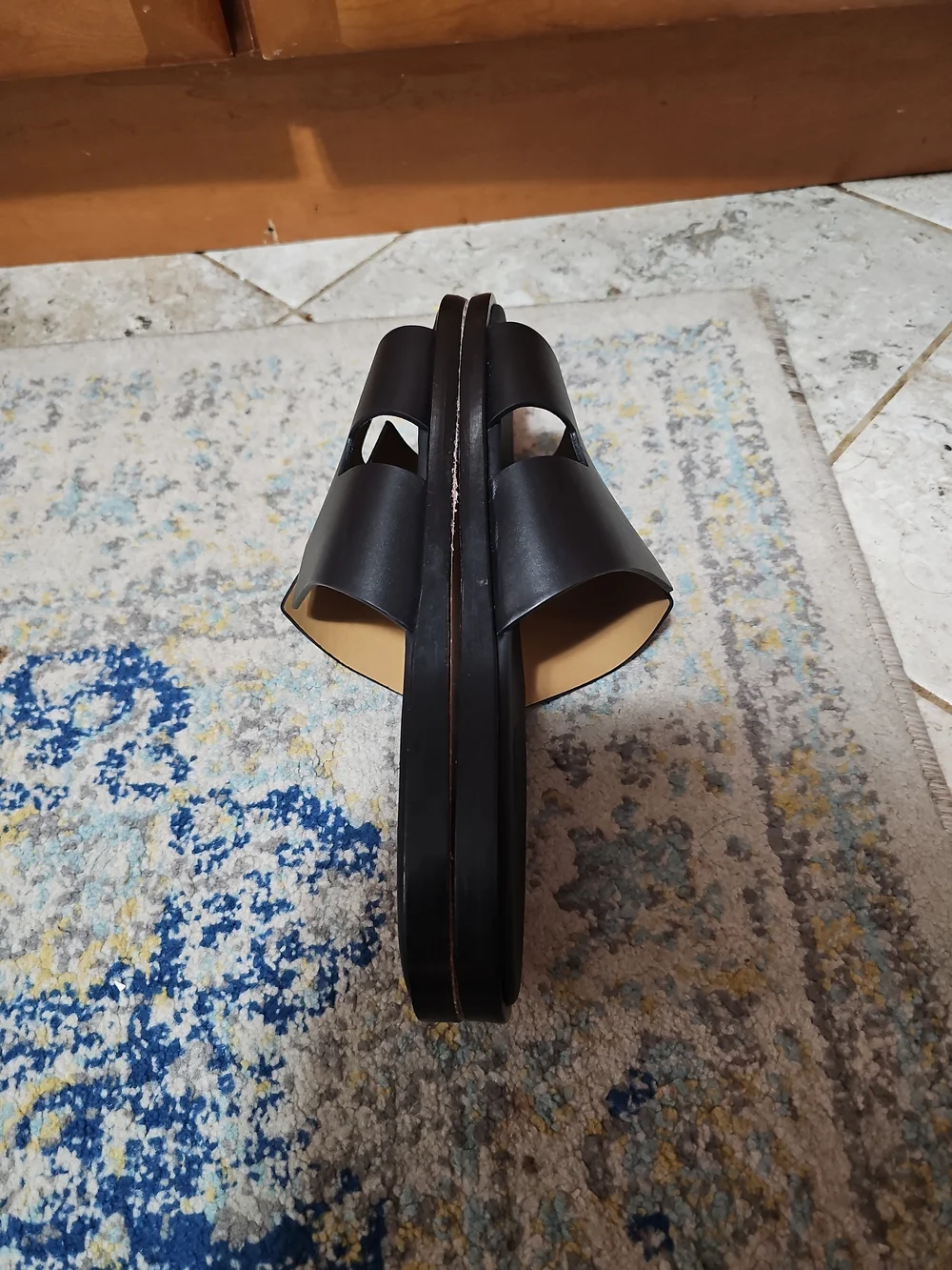 Men’s Black Slide Sandals - Minimalist Open-Toe Comfort